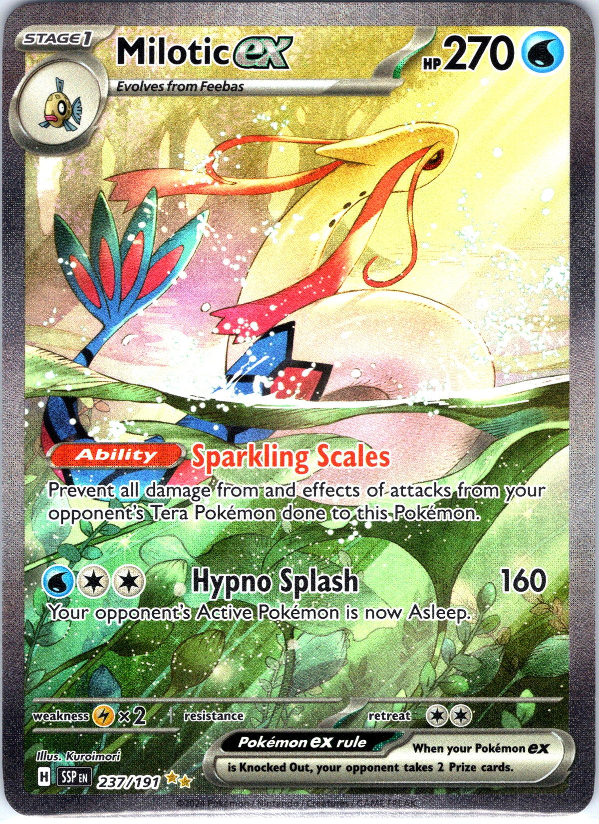Milotic EX 237/191, Surging Sparks, Special Illustration Rare