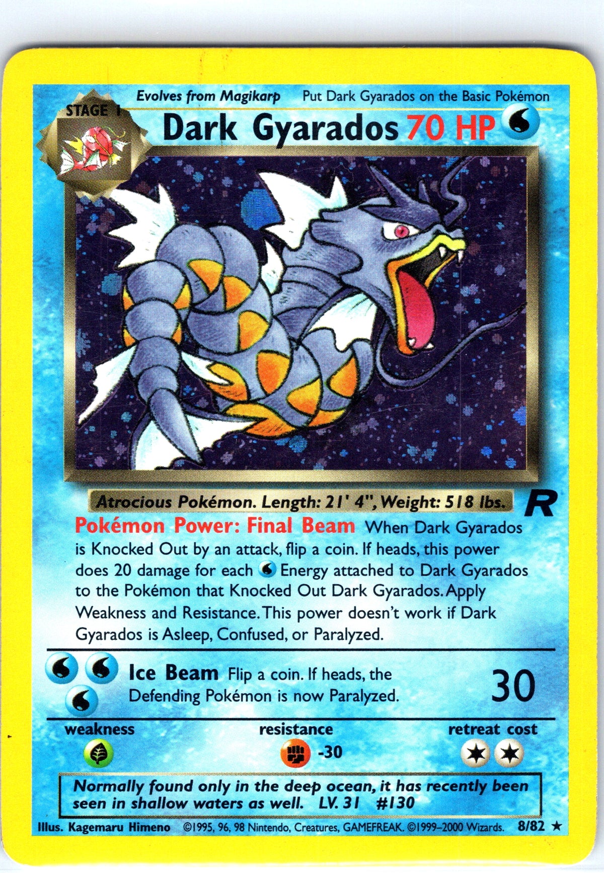 Dark Gyarados 8/82, Team Rocket, Holo Rare