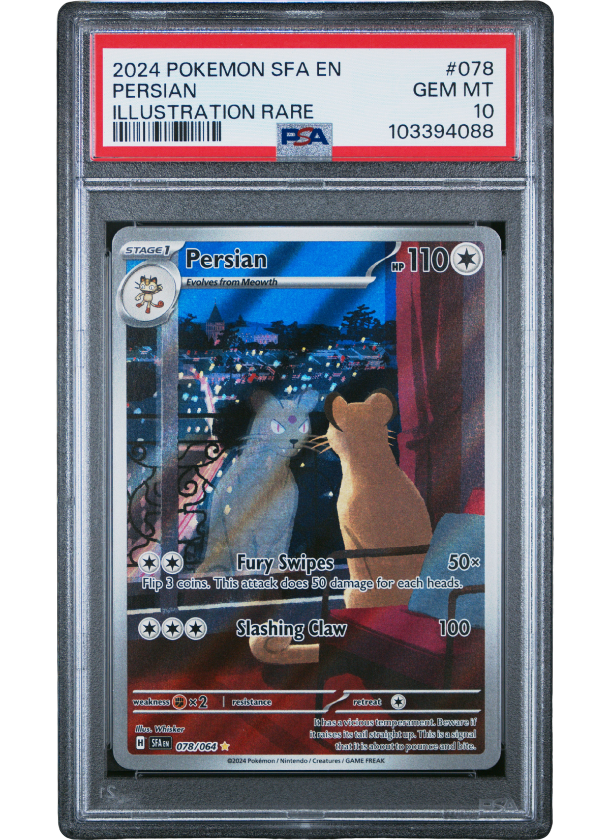 Persian 078/064, Shrouded Fable, PSA 10
