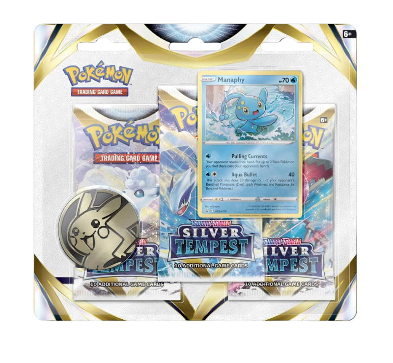Silver Tempest 3-Pack Blister (Manaphy)