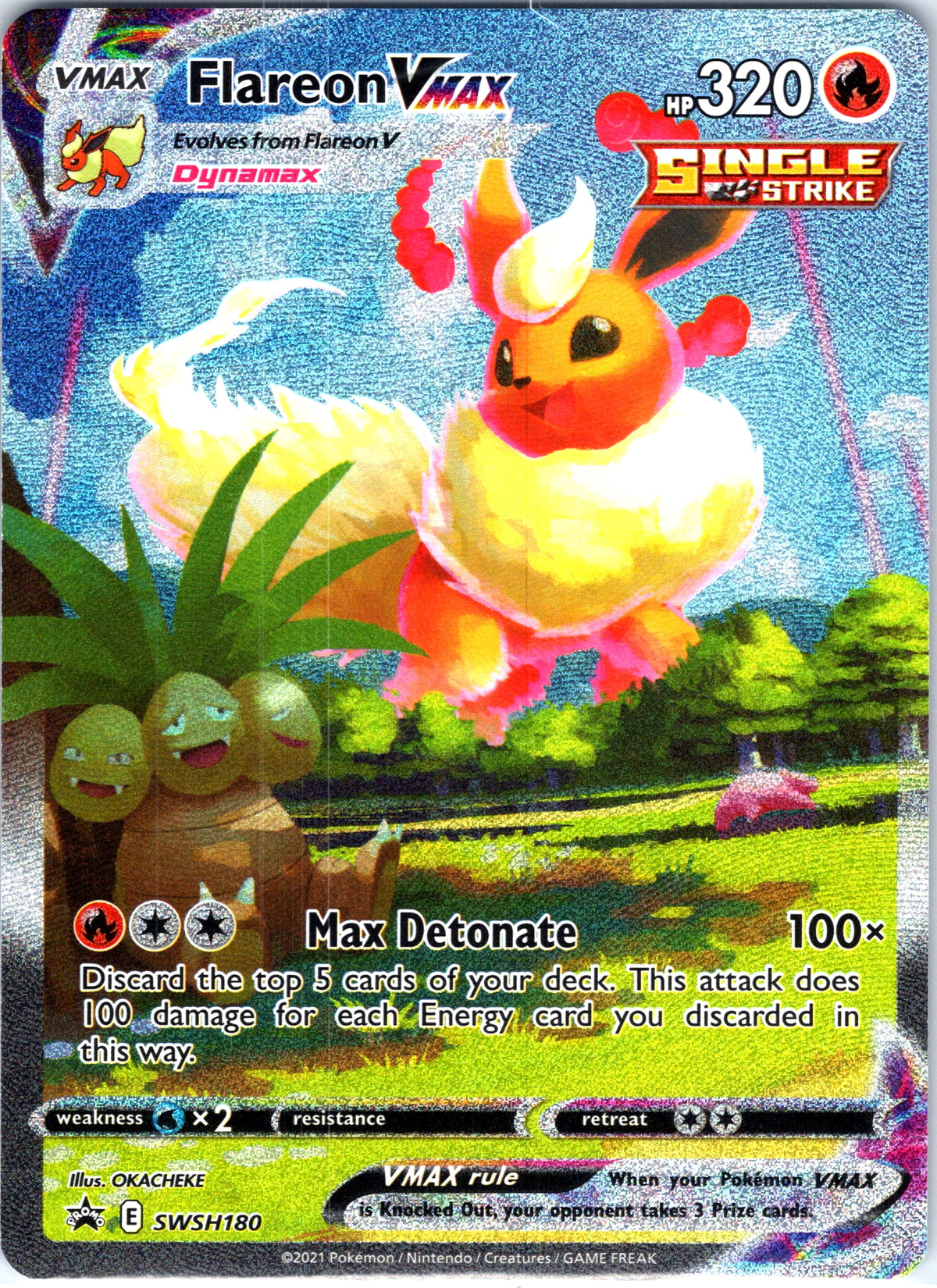Flareon VMAX SWSH180, Sword & Shield Promos, Alternate Art