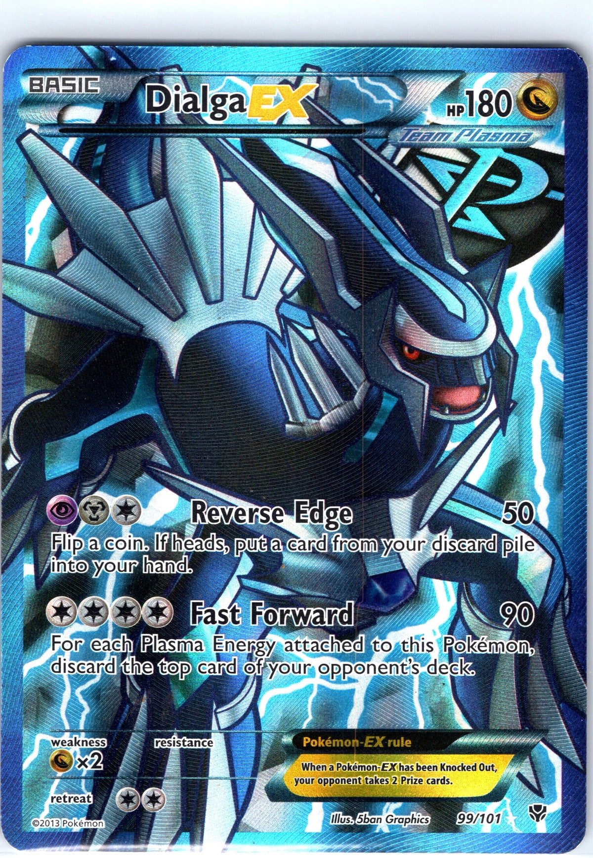 Dialga EX 99/101, Plasma Blast, Full Art