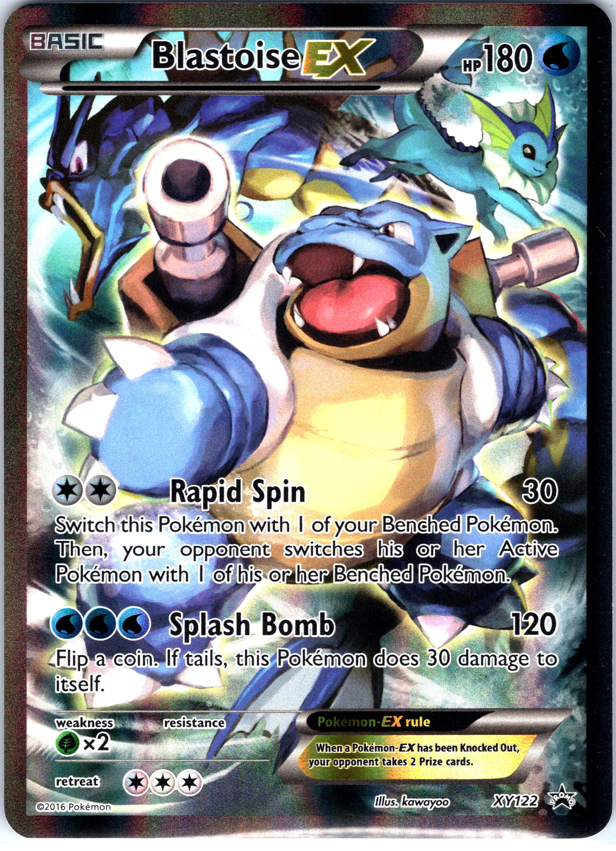 Blastoise EX XY122, Black Star Promo