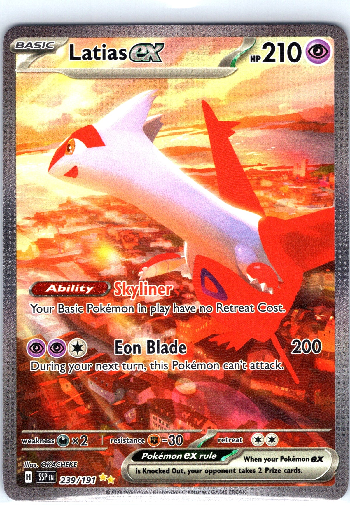 Latias EX 239/191, Surging Sparks, Special Illustration Rare
