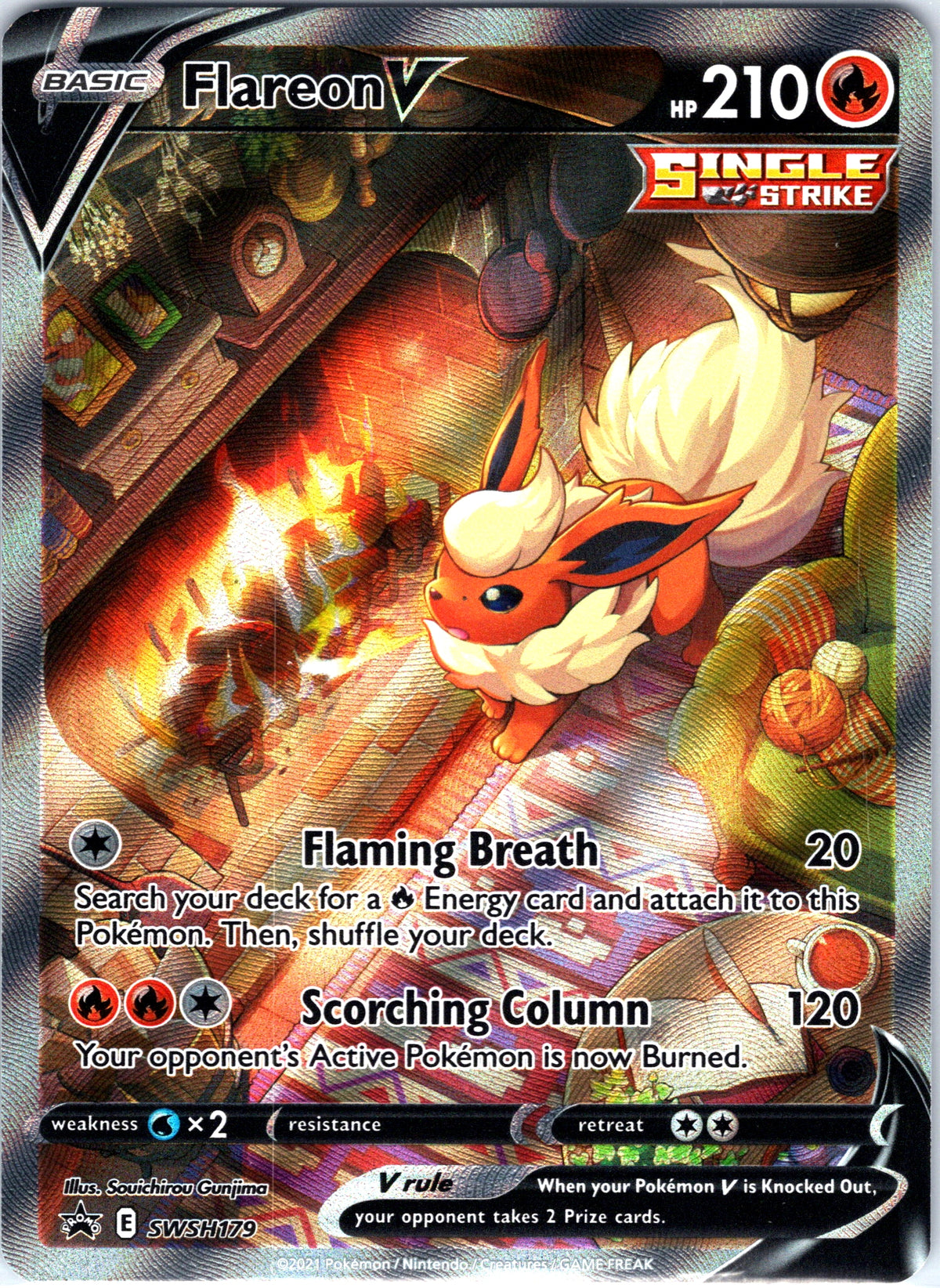 Flareon V SWSH179, Sword & Shield Promos, Alternate Art